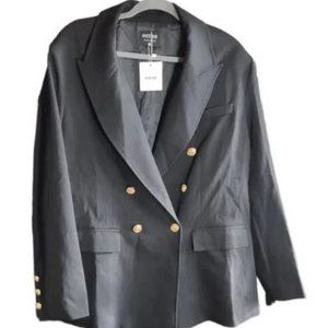 Double Breasted Black Blazer NWT